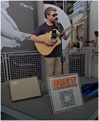 Drew Dangerfield Playing the Model 22