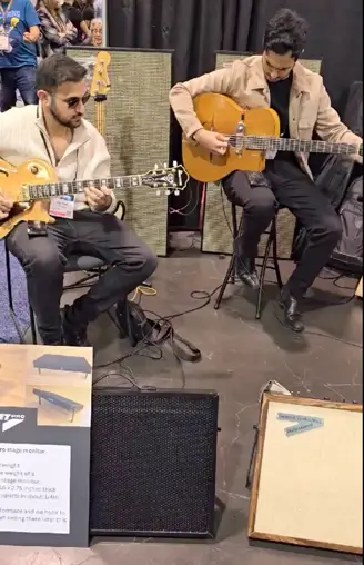 The Krief Brothers Playing ET Pro Speakers Model 22, Studio Monitor and flat panel Bass Cab